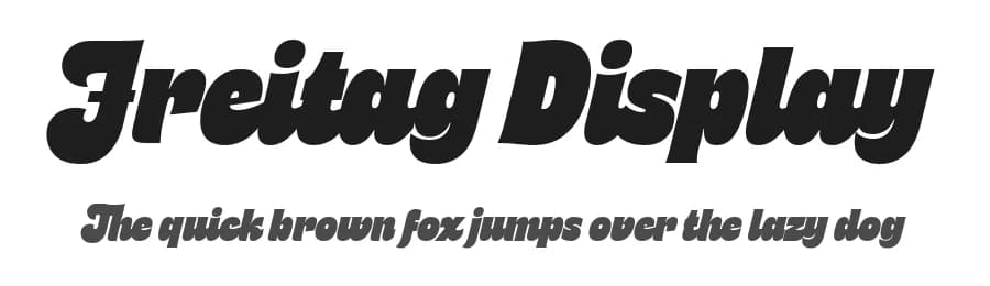 Freitag Display by Zetafonts — Sans Serif Font