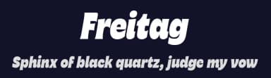 Freitag by Zetafonts — Sans Serif Font — thumbnail 2