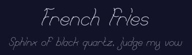 French fries by weknow — Script Handwritten Font — thumbnail 2