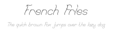 French fries by weknow — Script Handwritten Font — thumbnail 1