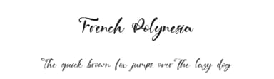French Polynesia by Kong Font — Script Handwritten Font — thumbnail 1