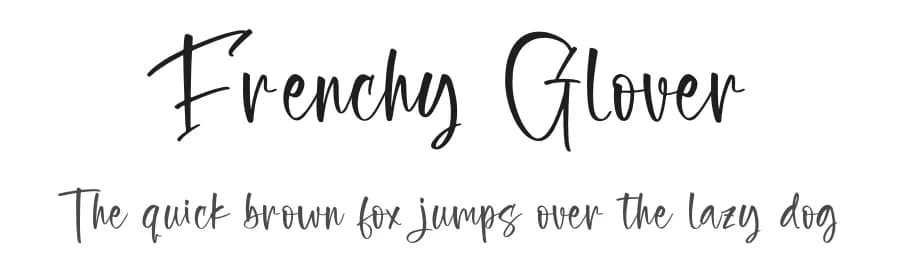 Frenchy Glover by Letterena Studios — Script Handwritten Font