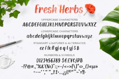 Fresh Herbs Font by Yurlick — Script Handwritten Font — thumbnail 6