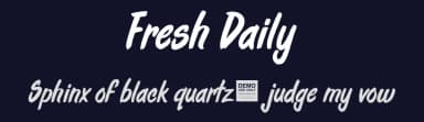 Fresh Daily by BLKBK Fonts — Script Handwritten Font — thumbnail 2