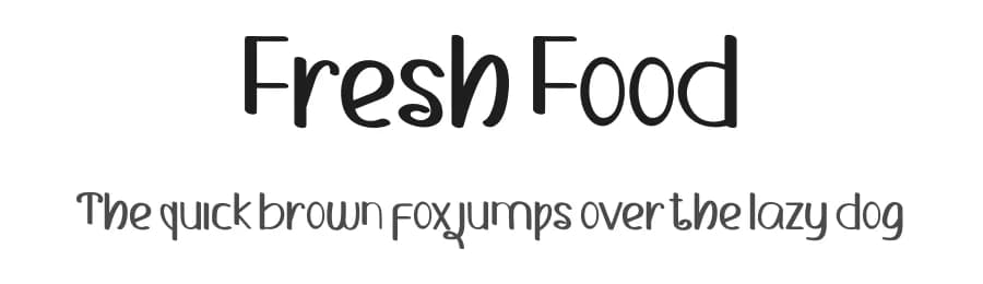 Fresh Food by One Design — Script Handwritten Font