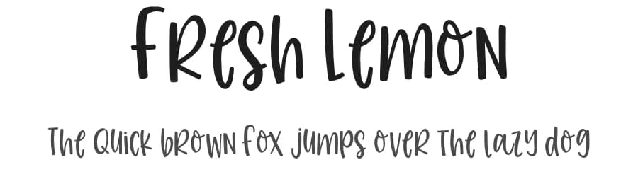 Fresh Lemon by Goodrichees — Script Handwritten Font