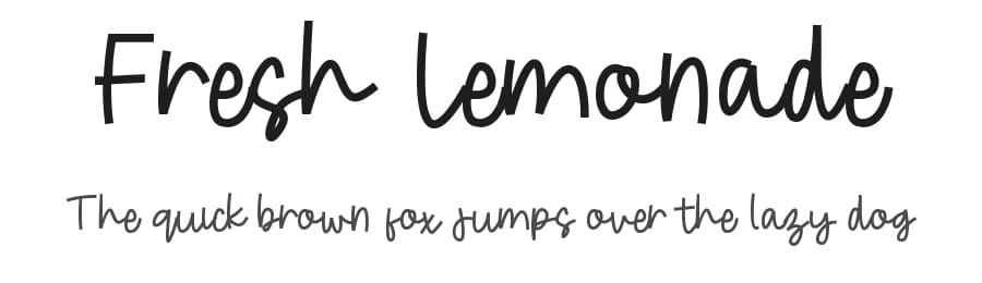 Fresh Lemonade by Dang Lem — Script Handwritten Font
