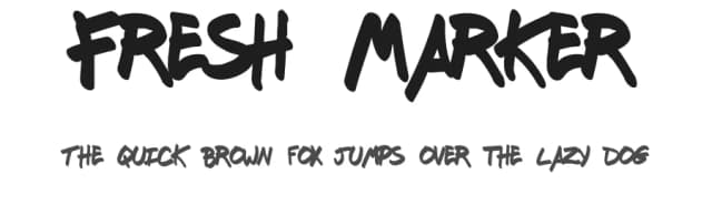 Fresh Marker by John Gauthier — Script Handwritten Font
