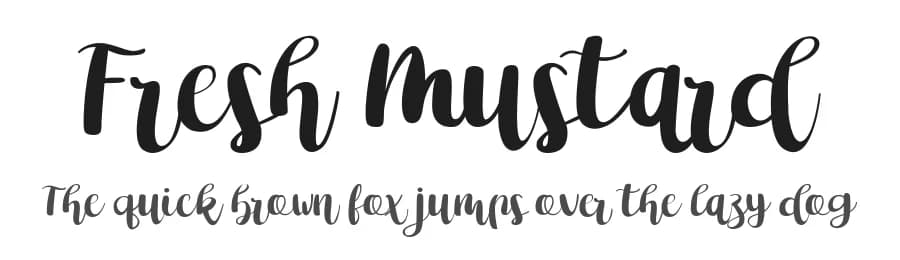 Fresh Mustard by nomlimofont — Script Handwritten Font