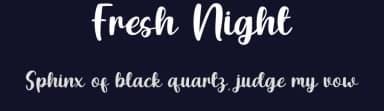 Fresh Night by Rvandtype — Script Handwritten Font — thumbnail 2
