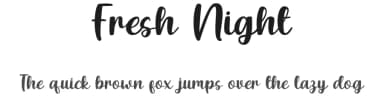 Fresh Night by Rvandtype — Script Handwritten Font — thumbnail 1