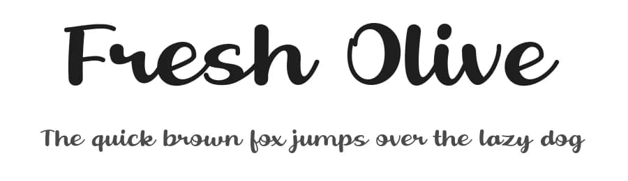 Fresh Olive by Khurasan — Script Handwritten Font