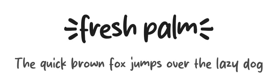 Fresh Palm by MJType — Script Handwritten Font