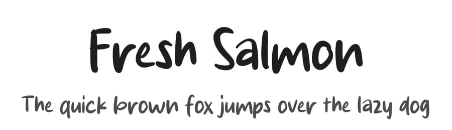 Fresh Salmon by MJType — Script Handwritten Font