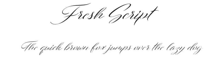 Fresh Script by TRF — Script Handwritten Font