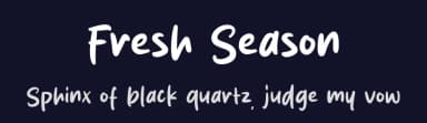 Fresh Season by MJType — Script Handwritten Font — thumbnail 2