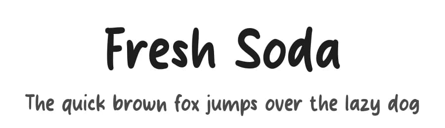 Fresh Soda by MJType — Script Handwritten Font