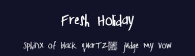 Fresh Holiday by Xerographer Fonts — Script Handwritten Font — thumbnail 2