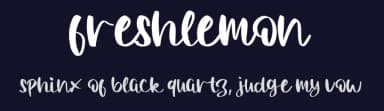 Freshlemon by Al Ghul — Script Handwritten Font — thumbnail 2