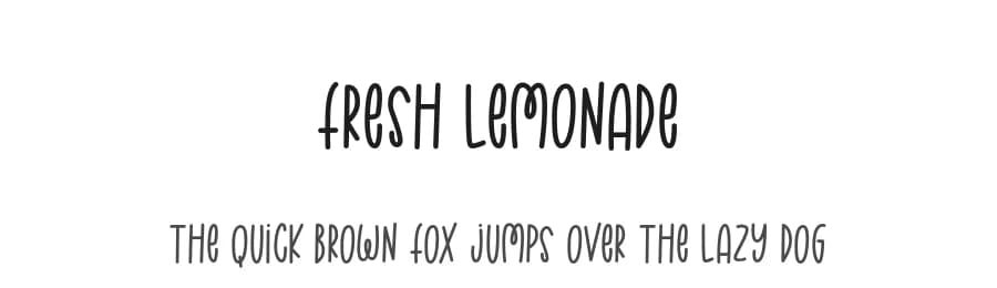 Fresh Lemonade by Jimtype Studio — Script Handwritten Font