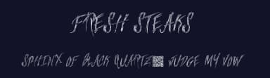 Fresh Steaks by Xerographer Fonts — Script Handwritten Font — thumbnail 2