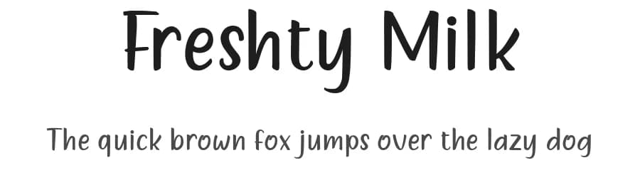 Freshty Milk by Handstype Studio — Script Handwritten Font