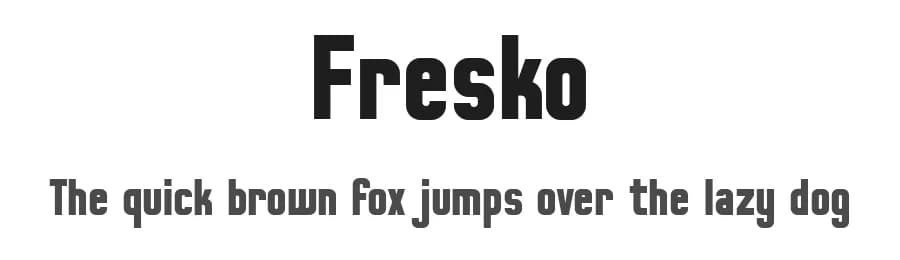 Fresko by Andrea Cerboneschi — Sans Serif Font