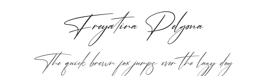 Freyatina Pelgona by Perspectype Studio - Letterena.com — Script Handwritten Font