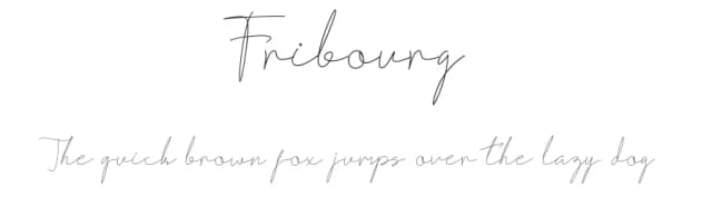 Fribourg by Helotype — Script Handwritten Font