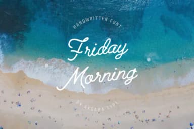 Friday Morning Font by pandastock — Script Handwritten Font — thumbnail 1