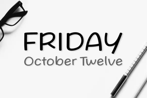 Friday October Twelve Font by Situjuh — Script Handwritten Font