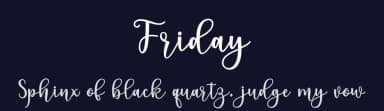 Friday by Amarlettering - Takiy — Script Handwritten Font — thumbnail 2