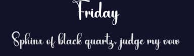Friday by Harlek Studio — Script Handwritten Font — thumbnail 2