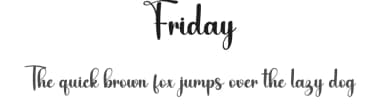 Friday by Harlek Studio — Script Handwritten Font — thumbnail 1