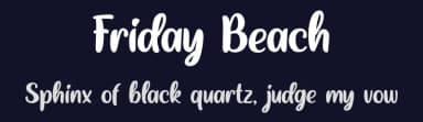 Friday Beach by Kurnia Setyadi — Script Handwritten Font — thumbnail 2