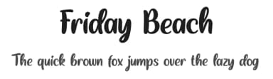 Friday Beach by Kurnia Setyadi — Script Handwritten Font — thumbnail 1