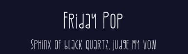 Friday Pop by Four Lines — Script Handwritten Font — thumbnail 2