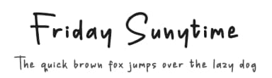 Friday Sunytime by Letterena Studios — Script Handwritten Font — thumbnail 1