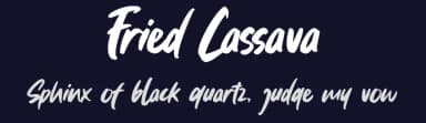 Fried Cassava by Gassstype — Script Handwritten Font — thumbnail 2