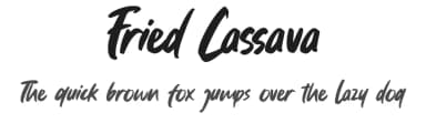 Fried Cassava by Gassstype — Script Handwritten Font — thumbnail 1