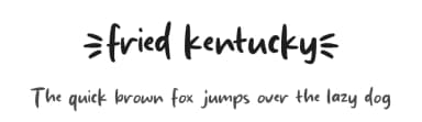 Fried Kentucky by MJType — Script Handwritten Font — thumbnail 1