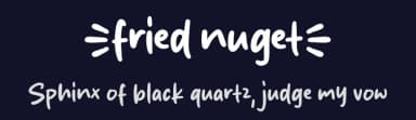 Fried Nuget by MJType — Script Handwritten Font — thumbnail 2