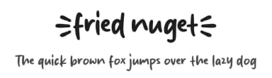 Fried Nuget by MJType — Script Handwritten Font — thumbnail 1