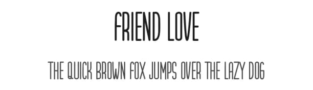 Friend Love by Hamsah — Script Handwritten Font