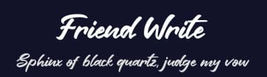 Friend Write by Khurasan — Script Handwritten Font — thumbnail 2