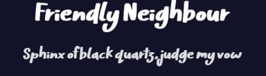 Friendly Neighbour by JSH creates — Script Handwritten Font — thumbnail 2