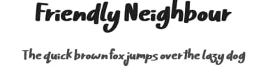 Friendly Neighbour by JSH creates — Script Handwritten Font — thumbnail 1
