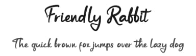 Friendly Rabbit by DumadiStyle — Script Handwritten Font — thumbnail 1