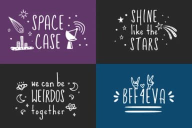 Friends and Aliens Font by Running With Foxes — Script Handwritten Font — thumbnail 8