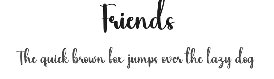Friends by Scratchones — Script Handwritten Font